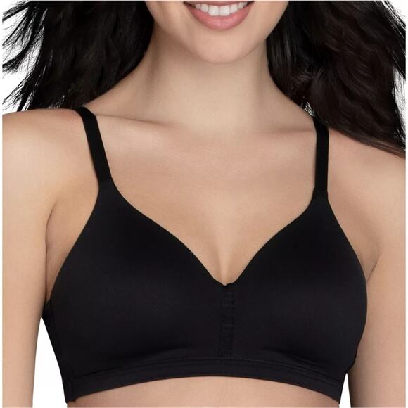 Vanity Fair Beyond Comfort Full Coverage Wirefree Bra 42B Black, Style 72282 - Picture 1 of 5